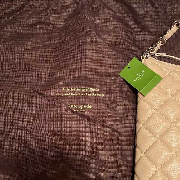 Kate Spade cream quilted handbag & matching wallet. Brand new! - Picture 7 of 15